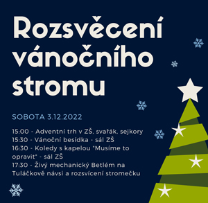 Rozsvěcení vánočního stromečku 1